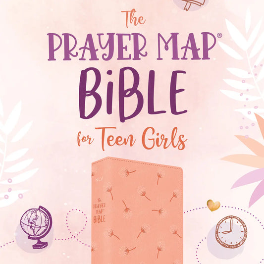 The Prayer Map Bible For Teen Girls Nlv [Coral Dandelions]