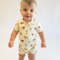 Longhorns Ss Polo Romper