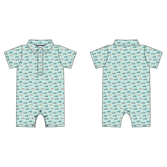 Check the Surf- Polo Romper