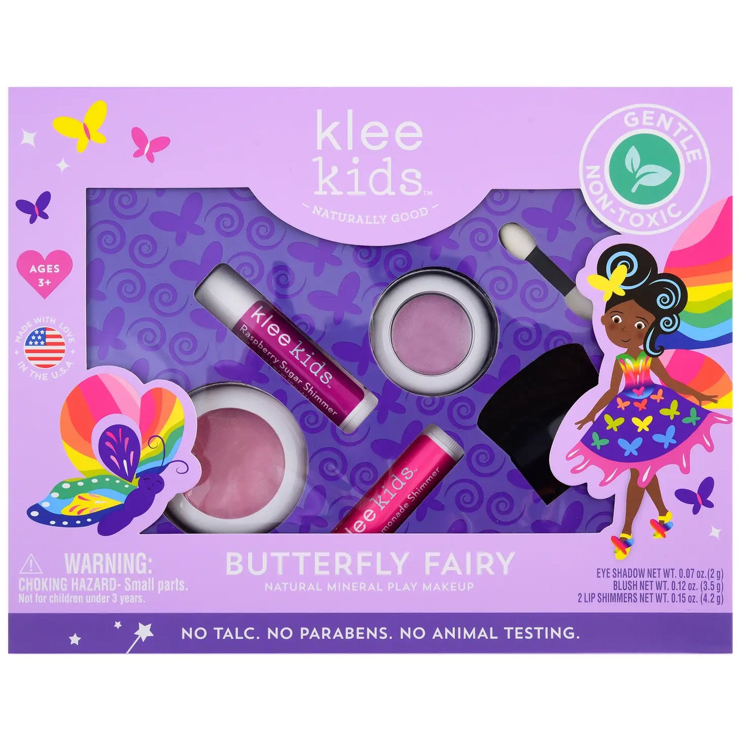 Butterfly Fairy- Klee Kids Natural Play Makeup 4-PC Kit