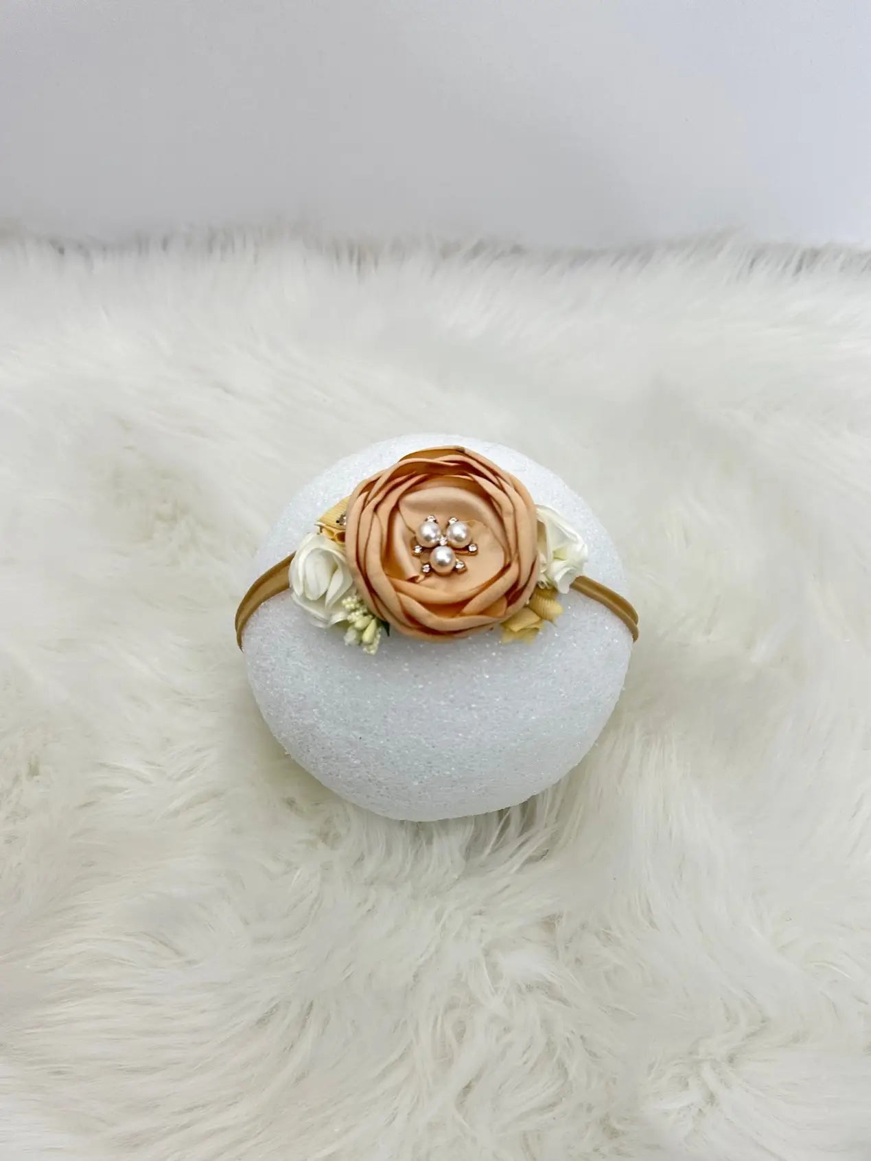 Taupe Rosette Headband