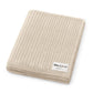 Oatmeal 100% Luxury Organic Cotton Ribbed Baby Swaddle Blanket