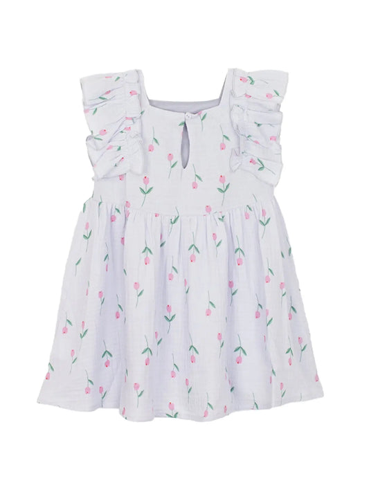 Tiny Tulip Floral Print Dress