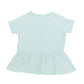 Fair Aqua-Ruffle Bottom Tee