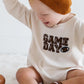 Game Day Patch Long Sleeve Romper