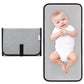 Compact Portable Changing Pad- Solid Grey