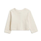 Clara Pointelle Button-Down Cardigan - Ivory