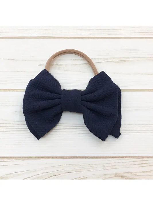 Navy Elastic Headband