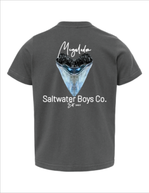 Megalodon Shark Tooth SS Tee Saltwater