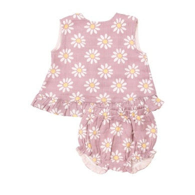 Mod Daisy Ruffle Back Top and Bloomer