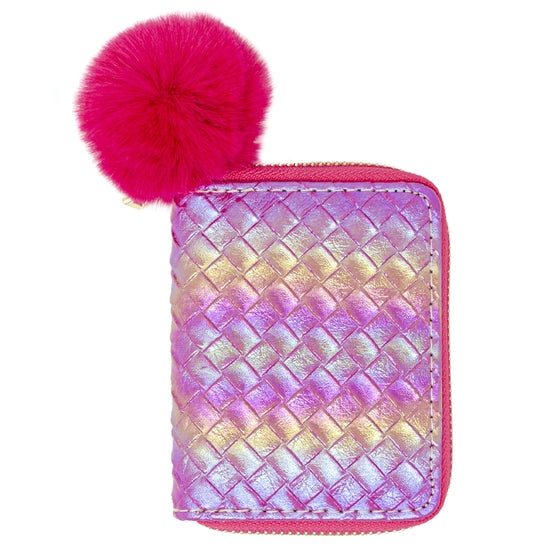 Pink Mermaid Scale Rainbow Wallet