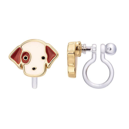Perky Puppy CLIP ON Cutie Earrings