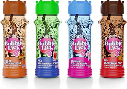 Bubble Lick Variety 4 pack Flavored Bubbles