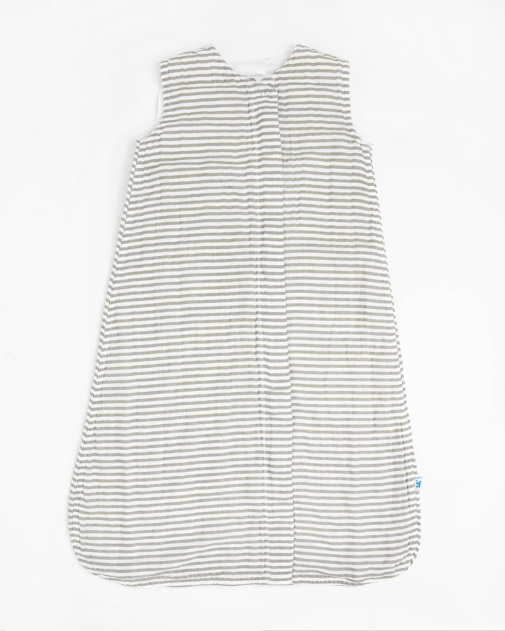 Cotton Muslin Sleep Bag Small- Grey Stripe