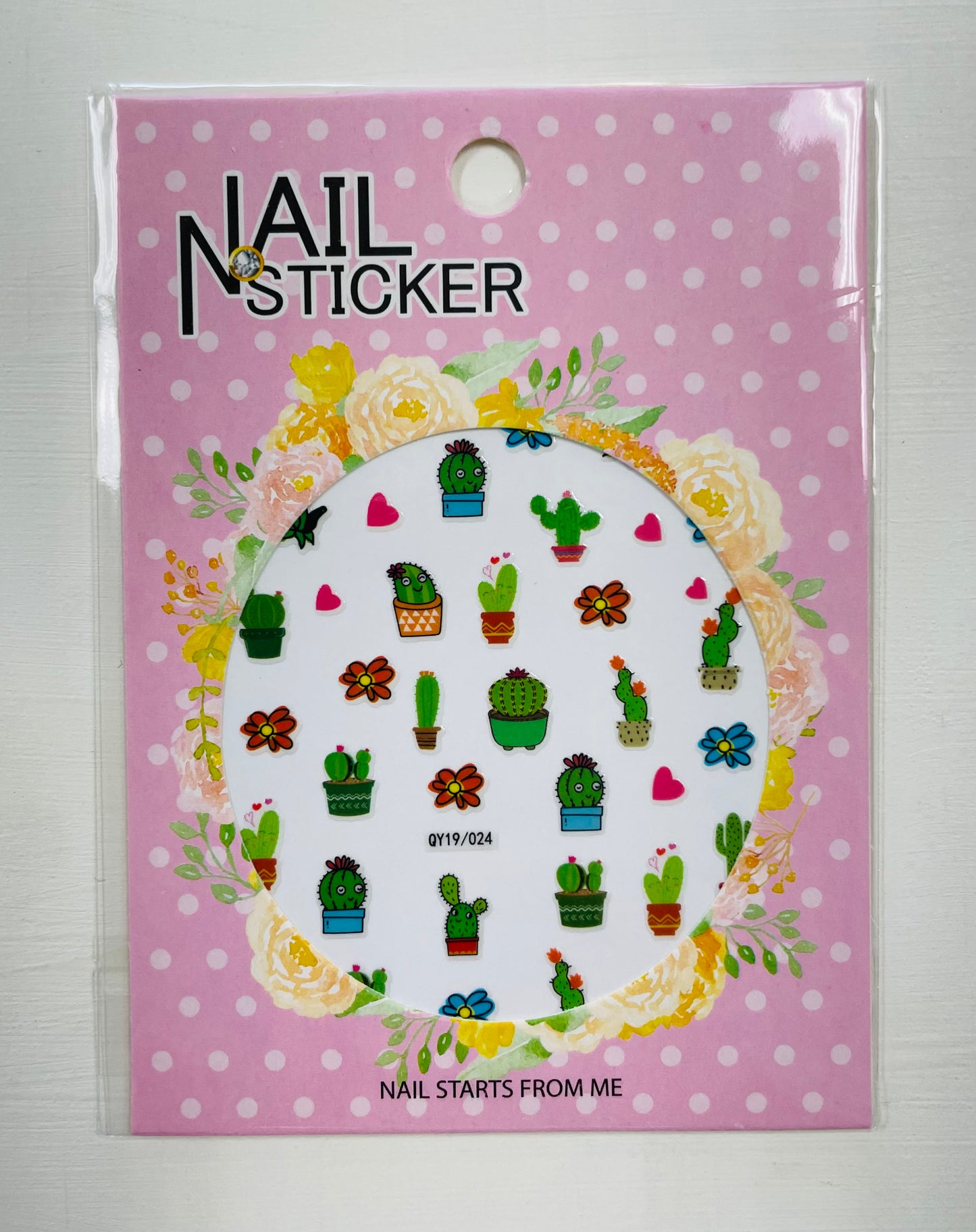 Cactus Art Nail Stickers