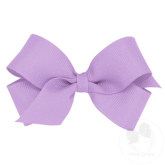 Wee Ones Light Orchid Classic Grosgrain Girls Hair Bow (Knot Wrap)