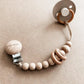 Wood Rattle- Pacifier Clip