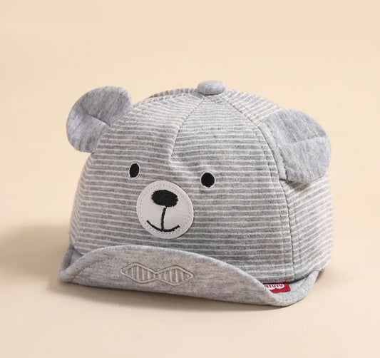 Baby Bear Adjustable Grey Hat