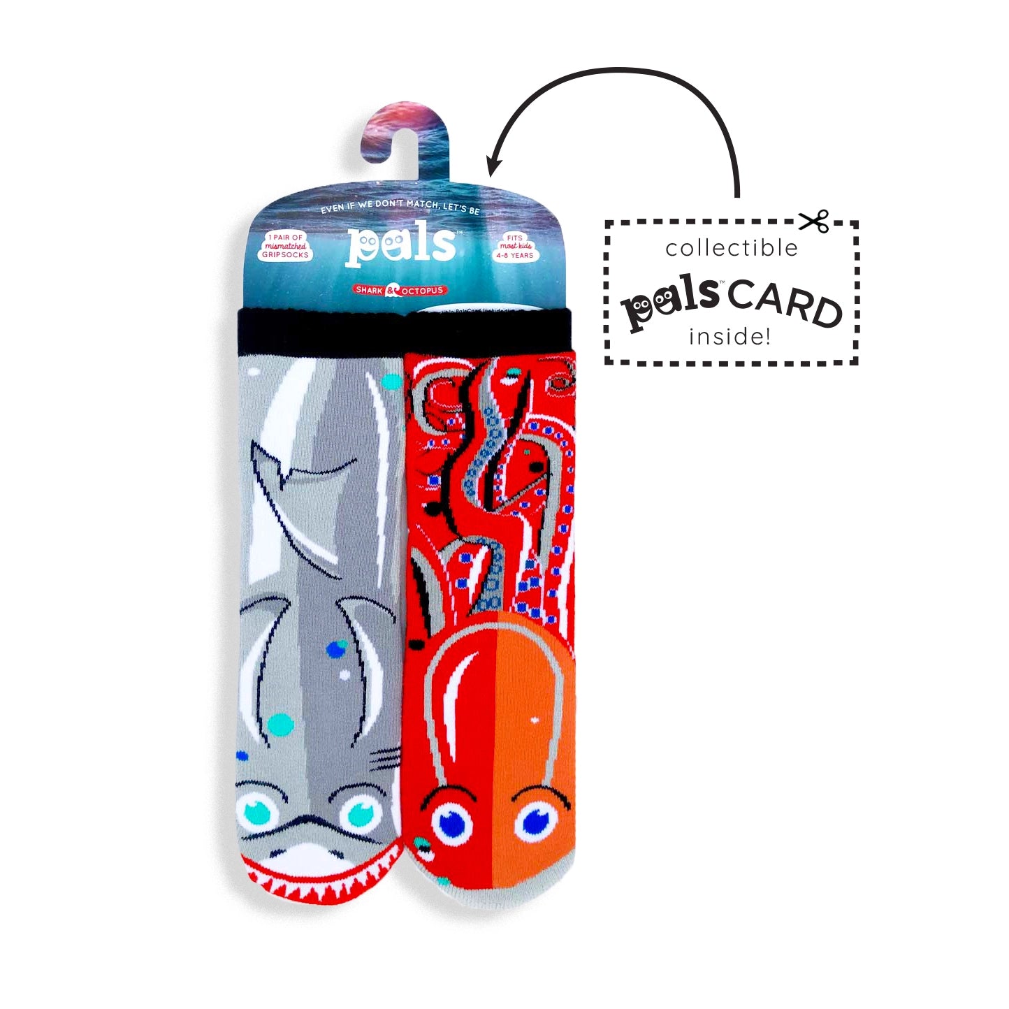 Pals Socks Shark & Octopus