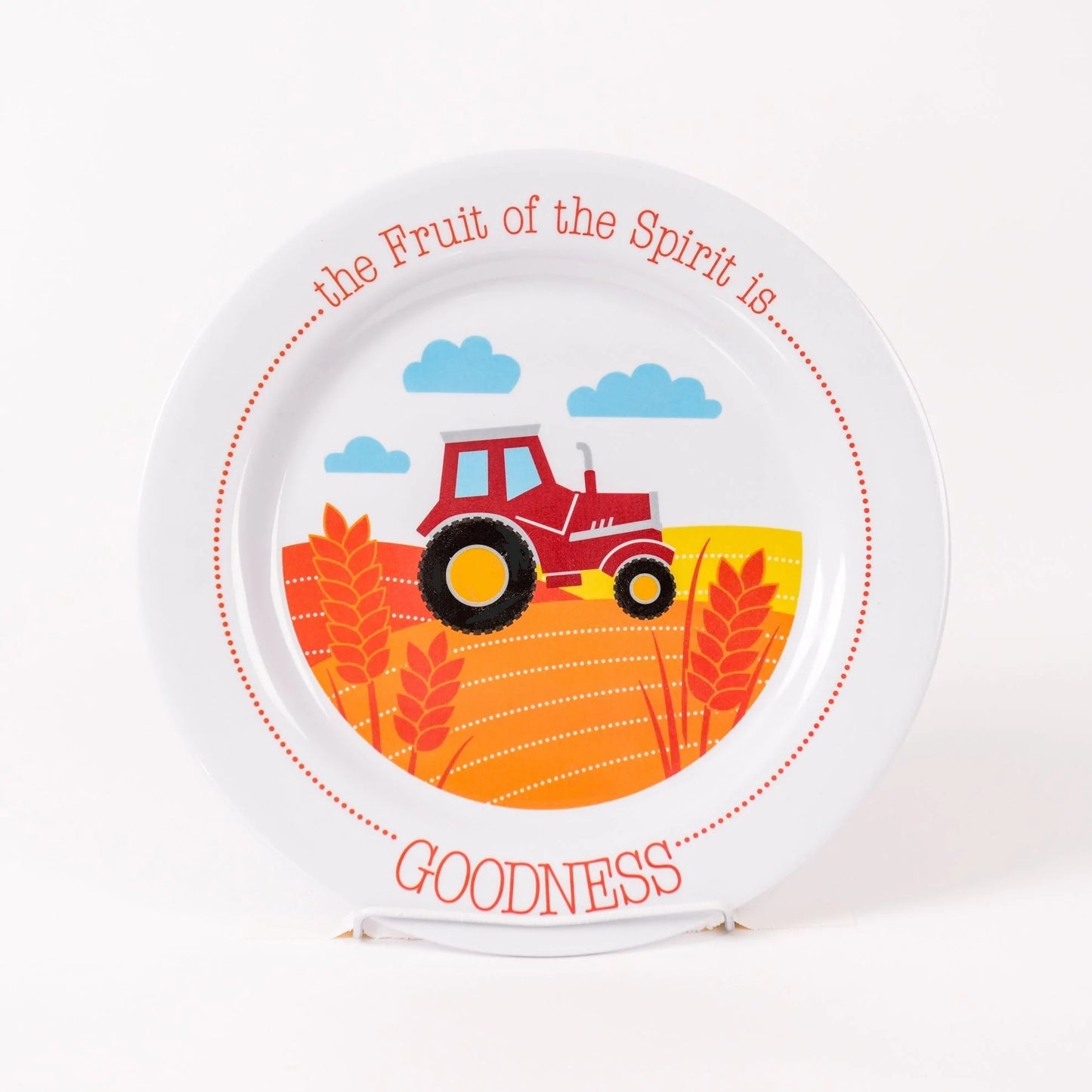 Fruitful Tractor Goodness Plate