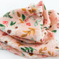 Cotton Muslin Swaddle - Vintage Floral