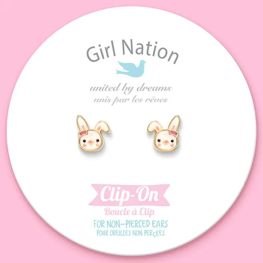 Bouncy Bunny CLIP ON Cutie Earrings
