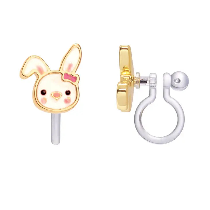 Bouncy Bunny CLIP ON Cutie Earrings
