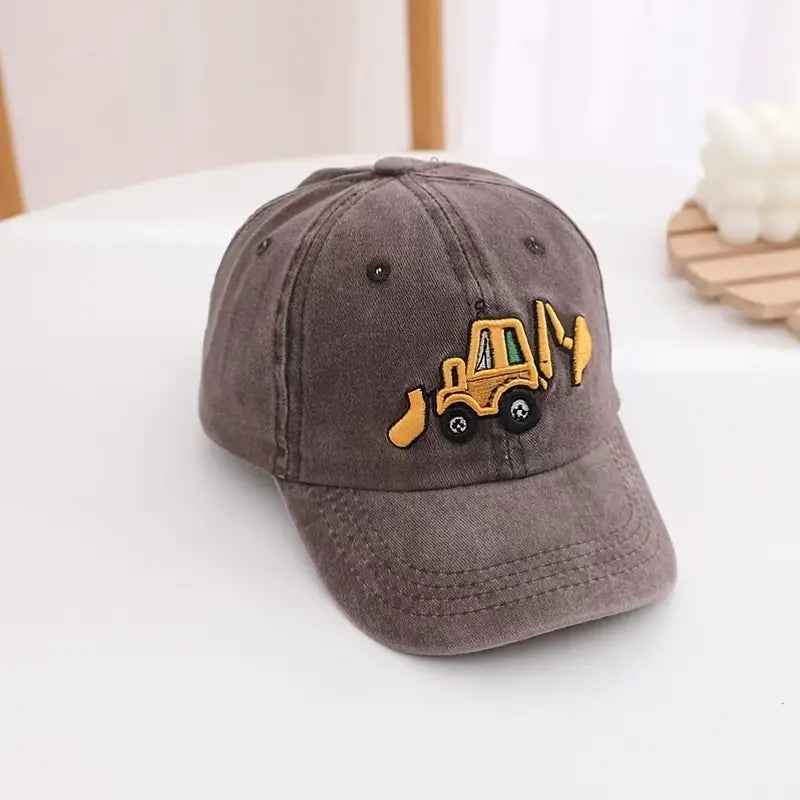 Coffee Excavator Boys Hat