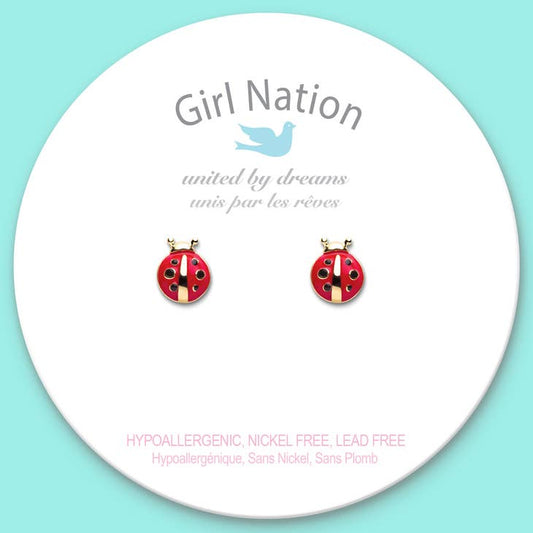 Little Ladybug Cutie Stud Earrings