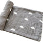 Gray Sun Muslin Swaddle Blanket