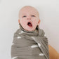 Gray Sun Muslin Swaddle Blanket