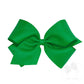 Wee Ones Green Classic Grosgrain Girls Hair Bow (Knot Wrap)