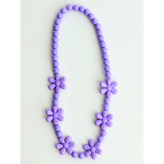 Lavender Flower Fun Necklace