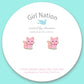 Pink Kitty Cutie Stud Earrings