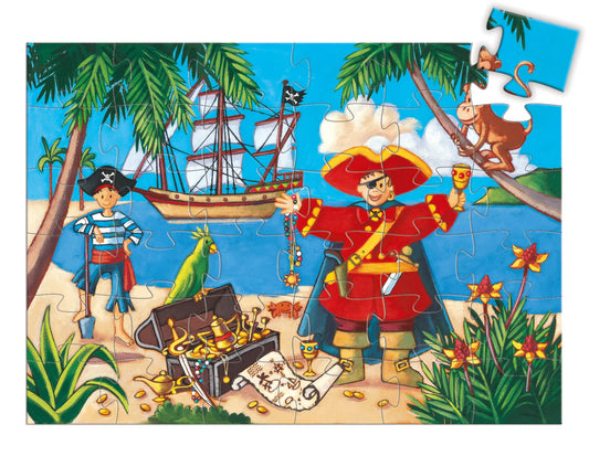 Silhouette Pirate & Treasure Puzzle