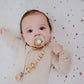 Wood Rattle- Pacifier Clip