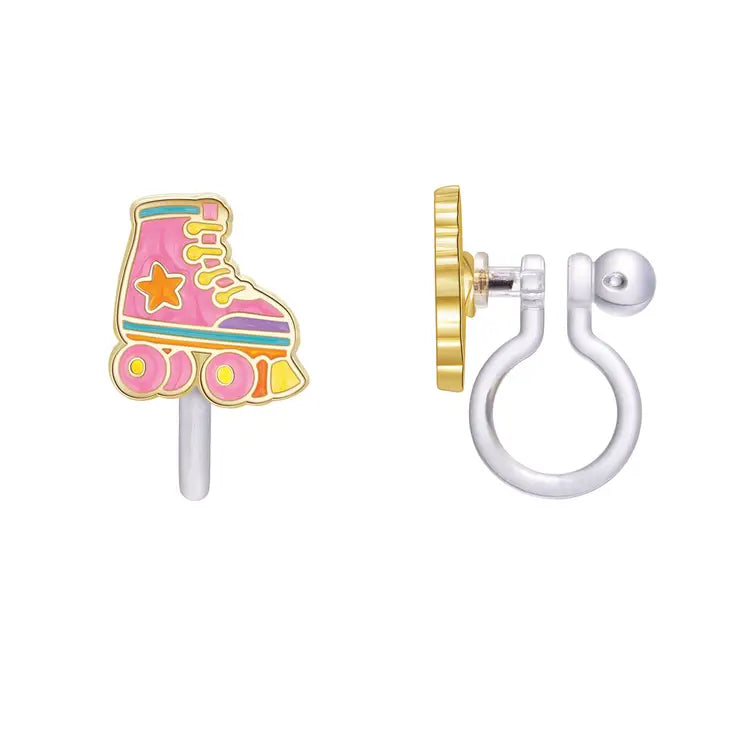 Roller Skates CLIP ON Cutie Earrings