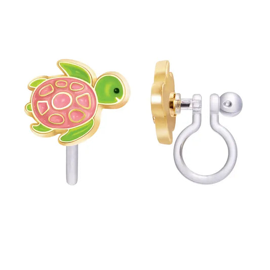 Turtle-y Awesome CLIP ON Cutie Earrings