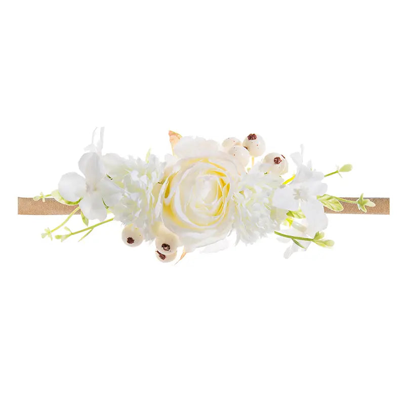 White Flower Headband