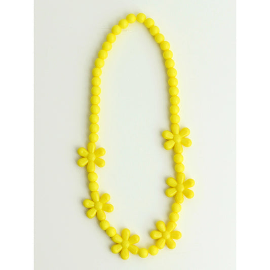 Yellow Flower Fun Necklace